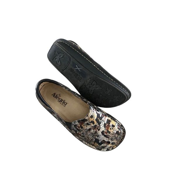 Alegria Womens Multi-Color Debra Rome Leopard Paisley Leather Clog Shoes Size 39 - Picture 5 of 12
